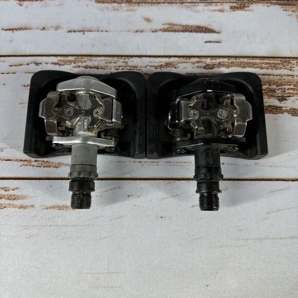 Vintage Shimano SPD Clipless Pedals PD-M515 + SM-PD21 Attachment MTB Clipless - Picture 1 of 5